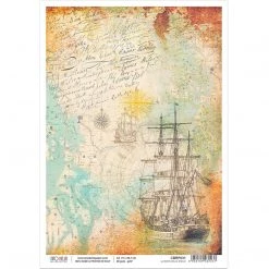 A4 Decoupage Rice Paper La Rotta Delle Stelle - A4 Rice Paper Repubbliche Marinare Ciao Bella Collection