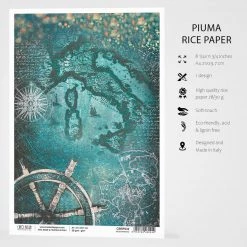 A4 Decoupage Rice Paper Mediterraneo - A4 Rice Paper Repubbliche Marinare Ciao Bella Collection