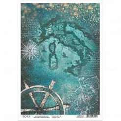 A4 Decoupage Rice Paper Mediterraneo - A4 Rice Paper Repubbliche Marinare Ciao Bella Collection