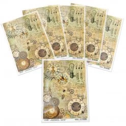 A4 Decoupage Rice Paper Jules Verne - A4 Rice Paper Voyages Extraordinaires Ciao Bella Collection