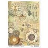 A4 Decoupage Rice Paper Jules Verne - A4 Rice Paper Voyages Extraordinaires Ciao Bella Collection