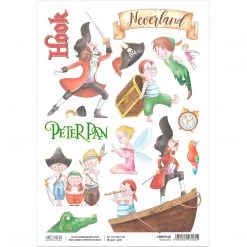 Neverland - A4 Rice Paper Neverland Ciao Bella Collection A4 Decoupage Rice Paper