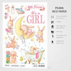 Ninna Nanna Girl - A4 Rice Paper Ninna Nanna Boy Ciao Bella Collection