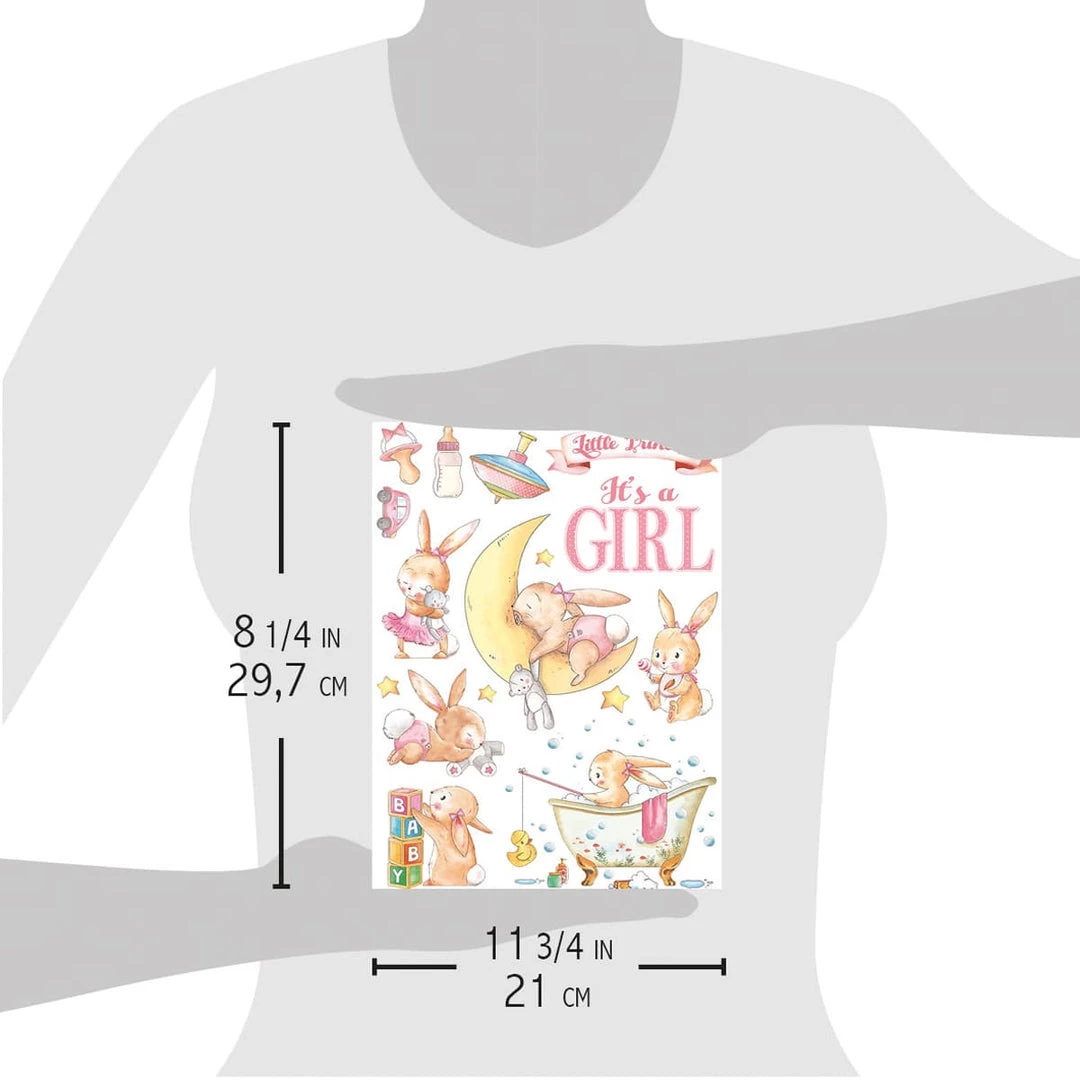 Ninna Nanna Girl - A4 Rice Paper Ninna Nanna Boy Ciao Bella Collection 6 Ninna Nanna Girl - A4 Rice Paper Ninna Nanna Boy Ciao Bella Collection