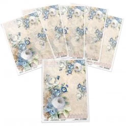 A4 Decoupage Rice Paper Il Giardino Di Lucrezia - A4 Rice Paper Broccato Estense Ciao Bella Collection 8 A4 Decoupage Rice Paper Il Giardino Di Lucrezia - A4 Rice Paper Broccato Estense Ciao Bella Collection