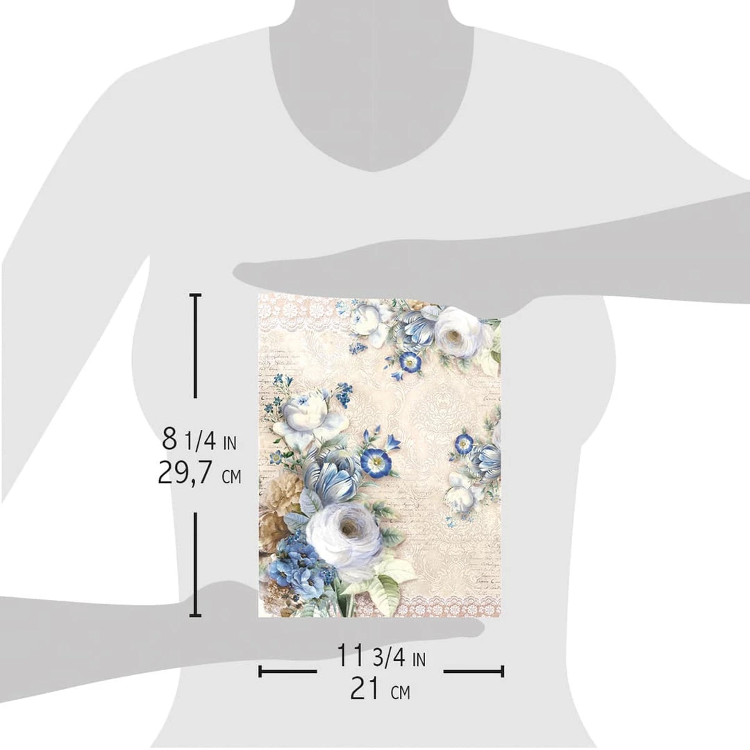 A4 Decoupage Rice Paper Il Giardino Di Lucrezia - A4 Rice Paper Broccato Estense Ciao Bella Collection 6 A4 Decoupage Rice Paper Il Giardino Di Lucrezia - A4 Rice Paper Broccato Estense Ciao Bella Collection