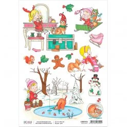 Zoe & Ziggy - A4 Rice Paper Zoe & Ziggy Ciao Bella Collection A4 Decoupage Rice Paper