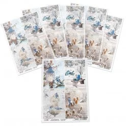 Time For Home Cards - A4 Rice Paper Time For Home Ciao Bella Collection 8 Time For Home Cards - A4 Rice Paper Time For Home Ciao Bella Collection