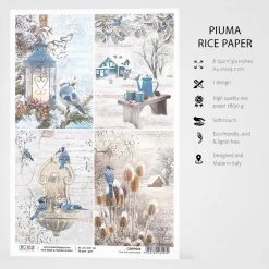 Time For Home Cards - A4 Rice Paper Time For Home Ciao Bella Collection