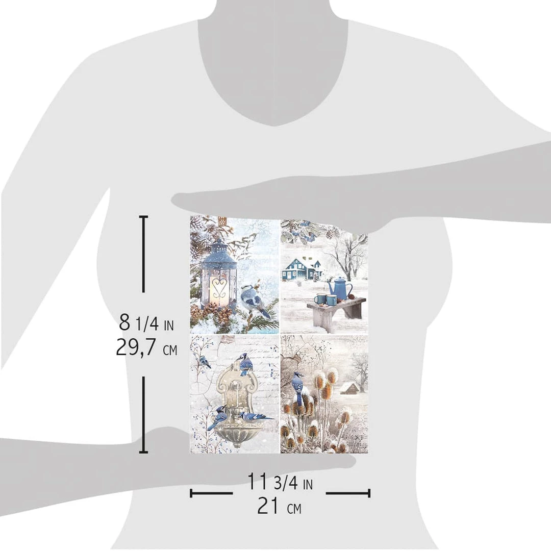 Time For Home Cards - A4 Rice Paper Time For Home Ciao Bella Collection 6 Time For Home Cards - A4 Rice Paper Time For Home Ciao Bella Collection