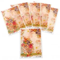 All At Once Summer Collapsed Into Fall - A4 Rice Paper Sound Of Autumn Ciao Bella Collection A4 Decoupage Rice Paper
