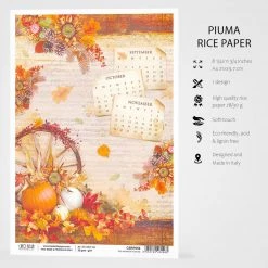 The Sound Of Autumn - A4 Rice Paper Sound Of Autumn Ciao Bella Collection