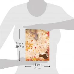 Ariel And Dancing Leaves - A4 Rice Paper Sound Of Autumn Ciao Bella Collection