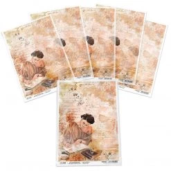 A4 Decoupage Rice Paper The Muse - A4 Rice Paper The Muse Ciao Bella Collection 8 A4 Decoupage Rice Paper The Muse - A4 Rice Paper The Muse Ciao Bella Collection