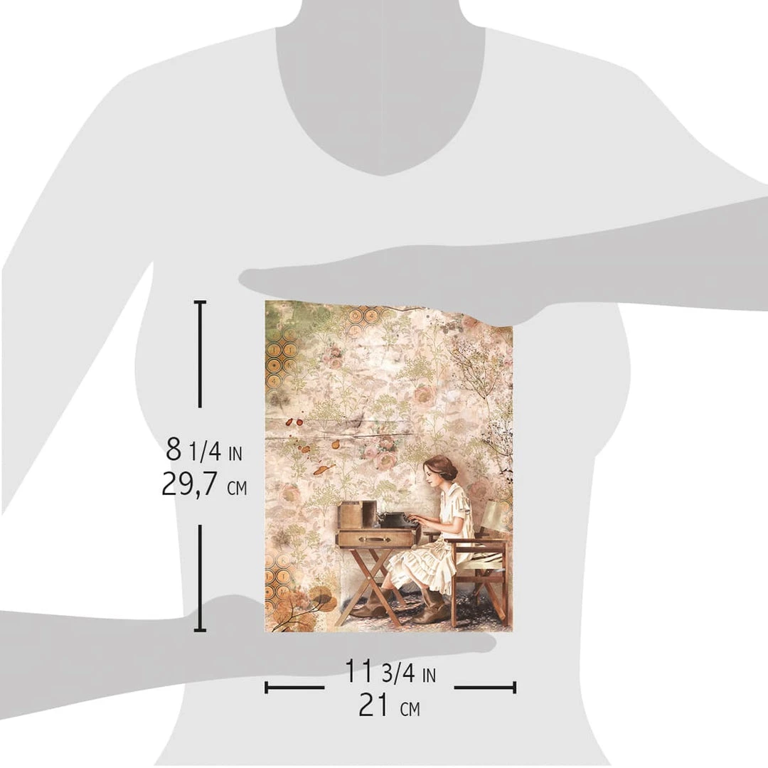 Writing Is The Painting Of The Voice - A4 Rice Paper The Muse Ciao Bella Collection 6 Writing Is The Painting Of The Voice - A4 Rice Paper The Muse Ciao Bella Collection