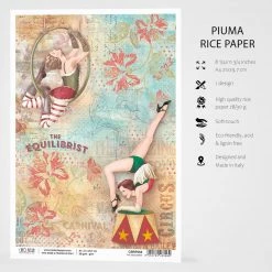 The Equilibrist - A4 Rice Paper The Greatest Show Ciao Bella Collection