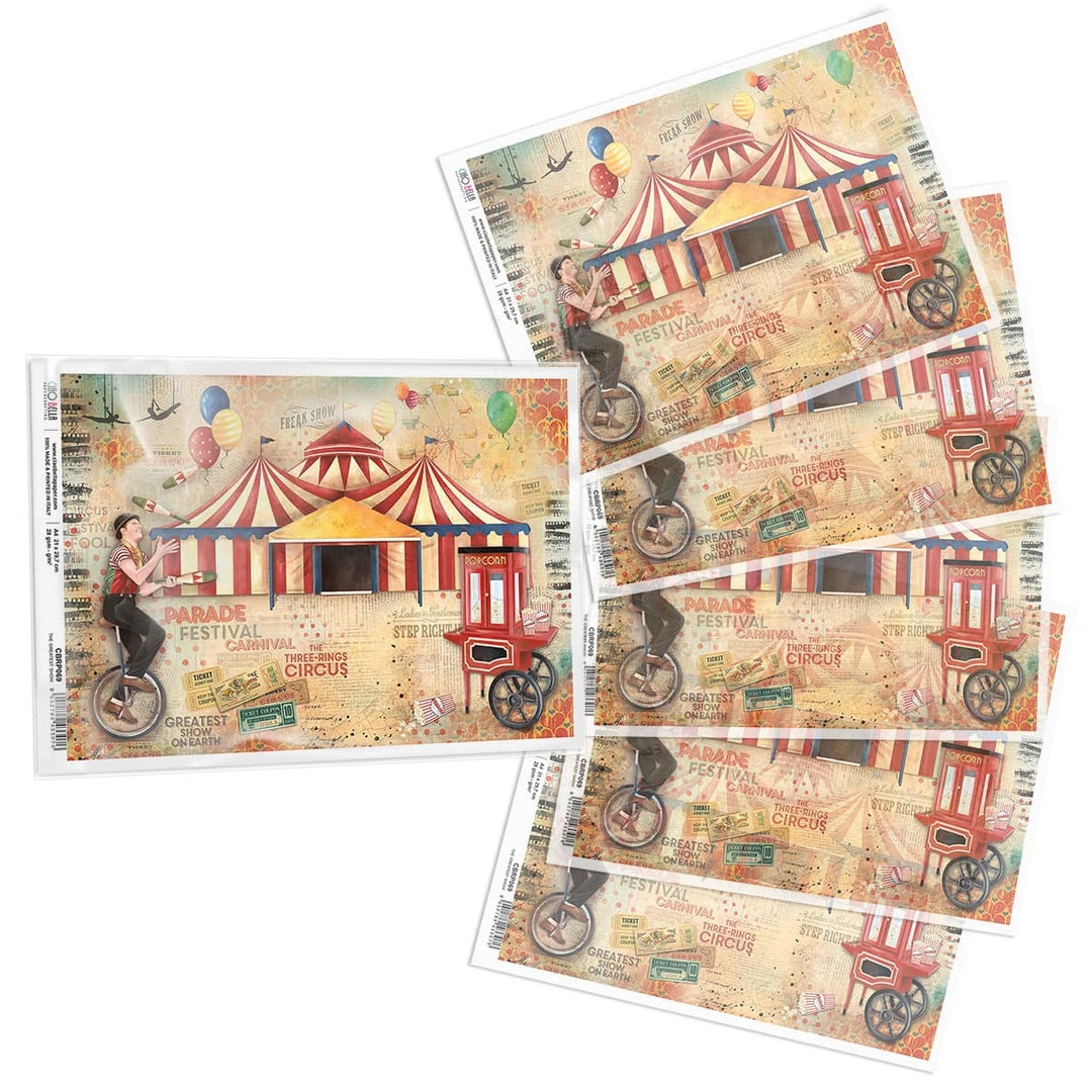 The Greatest Show - A4 Rice Paper The Greatest Show Ciao Bella Collection 5 The Greatest Show - A4 Rice Paper The Greatest Show Ciao Bella Collection