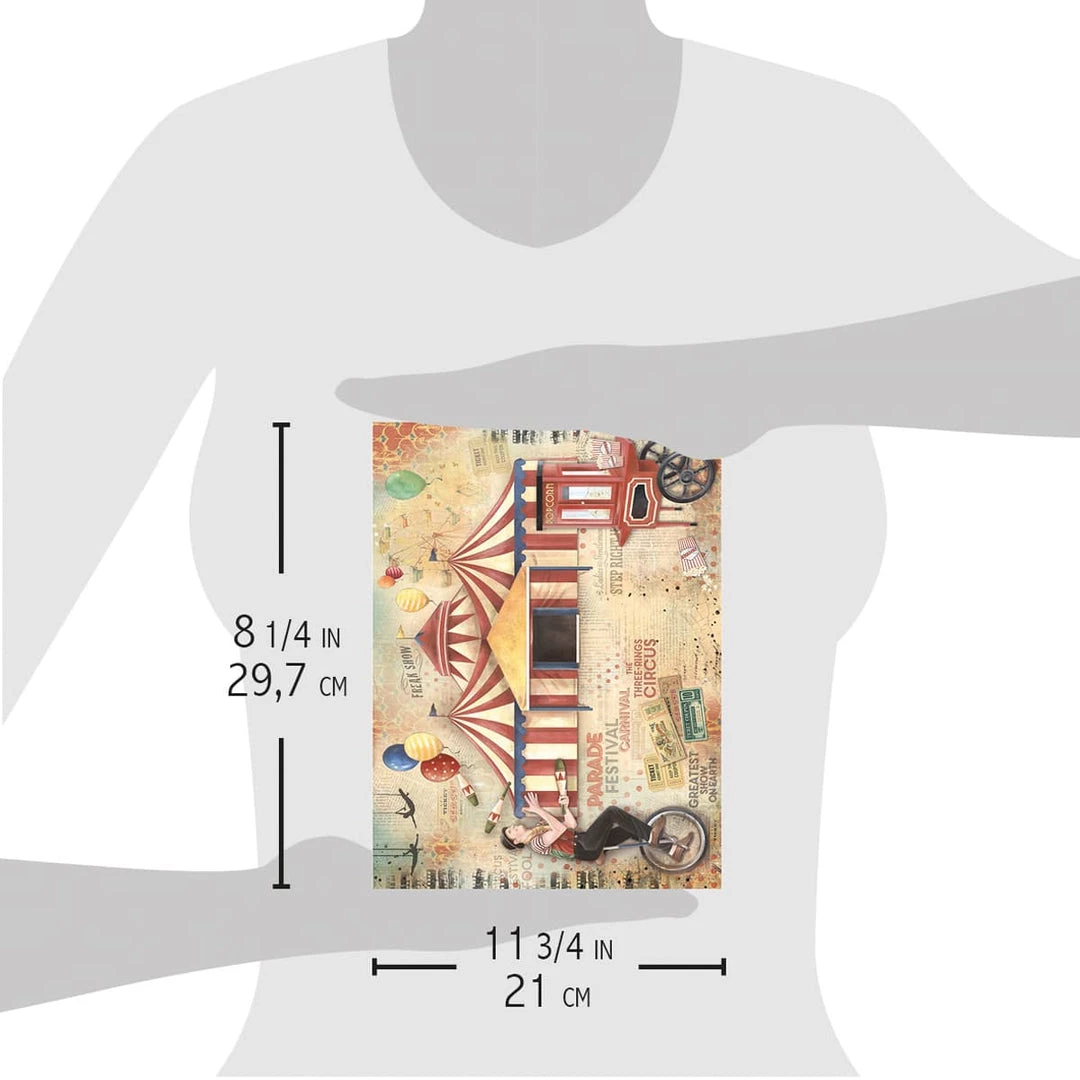 The Greatest Show - A4 Rice Paper The Greatest Show Ciao Bella Collection 6 The Greatest Show - A4 Rice Paper The Greatest Show Ciao Bella Collection