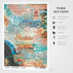 Lucky 13 - A4 Rice Paper Collateral Rust Ciao Bella Collection