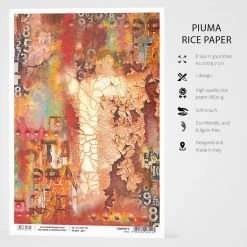 Oxido - A4 Rice Paper Collateral Rust Ciao Bella Collection