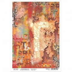 Oxido - A4 Rice Paper Collateral Rust Ciao Bella Collection