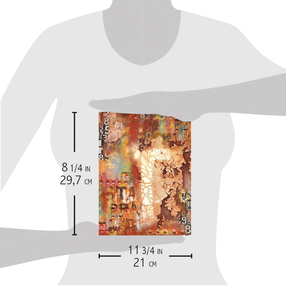 Oxido - A4 Rice Paper Collateral Rust Ciao Bella Collection 6 Oxido - A4 Rice Paper Collateral Rust Ciao Bella Collection