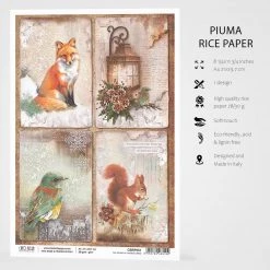 The Sound Of Winter Cards - A4 Rice Paper Sound Of Winter Ciao Bella Collection Fall / Halloween
