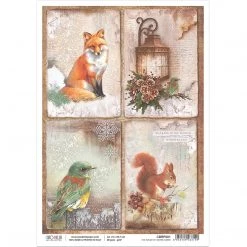 The Sound Of Winter Cards - A4 Rice Paper Sound Of Winter Ciao Bella Collection Fall / Halloween