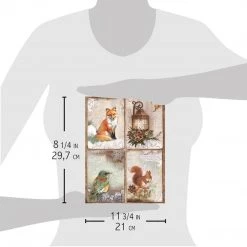 The Sound Of Winter Cards - A4 Rice Paper Sound Of Winter Ciao Bella Collection Fall / Halloween