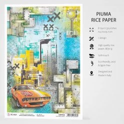 High Speed Circuit - A4 Rice Paper Start Your Engines Ciao Bella Collection A4 Decoupage Rice Paper