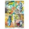 No Speed Limit Cards - A4 Rice Paper Start Your Engines Ciao Bella Collection A4 Decoupage Rice Paper