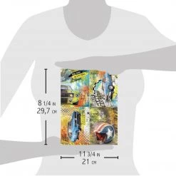 No Speed Limit Cards - A4 Rice Paper Start Your Engines Ciao Bella Collection A4 Decoupage Rice Paper