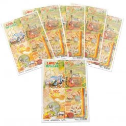 70's Cards - A4 Rice Paper The Seventies Ciao Bella Collection