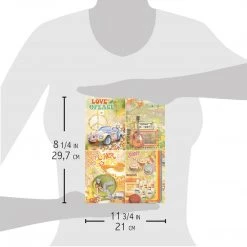 70's Cards - A4 Rice Paper The Seventies Ciao Bella Collection