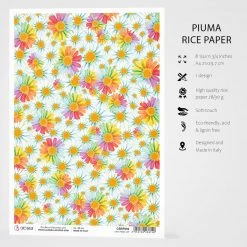 Love Peace Joy - A4 Rice Paper The Seventies Ciao Bella Collection