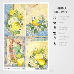 Sicilia Cards - A4 Rice Paper Sicilia Ciao Bella Collection A4 Decoupage Rice Paper