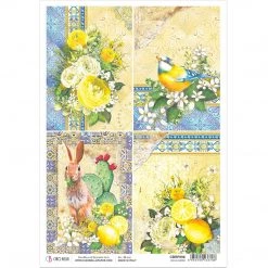 Sicilia Cards - A4 Rice Paper Sicilia Ciao Bella Collection A4 Decoupage Rice Paper
