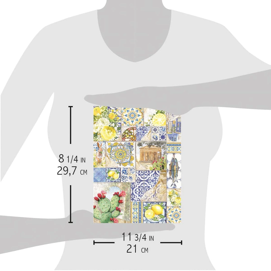 Ceramica Di Caltagirone - A4 Rice Paper Sicilia Ciao Bella Collection A4 Decoupage Rice Paper 6 Ceramica Di Caltagirone - A4 Rice Paper Sicilia Ciao Bella Collection A4 Decoupage Rice Paper
