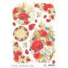 A4 Decoupage Rice Paper Wildflower - A4 Rice Paper Under The Tuscan Sun Ciao Bella Collection