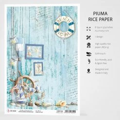 Coastal Living - A4 Rice Paper Sound Of Summer Ciao Bella Collection