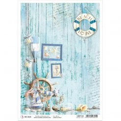 Coastal Living - A4 Rice Paper Sound Of Summer Ciao Bella Collection