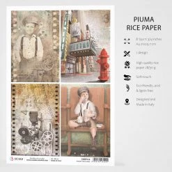 Modern Times Cards - A4 Rice Paper Modern Times Ciao Bella Collection