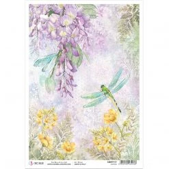 Wisteria - A4 Rice Paper Microcosmos Ciao Bella Collection