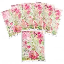 A4 Decoupage Rice Paper Hummingbird - A4 Rice Paper Microcosmos Ciao Bella Collection