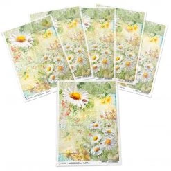 Daisies & Ladybugs - A4 Rice Paper Microcosmos Ciao Bella Collection