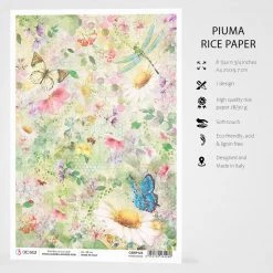 Microcosmos - A4 Rice Paper Microcosmos Ciao Bella Collection A4 Decoupage Rice Paper