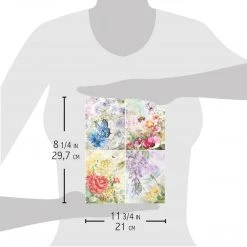 A4 Decoupage Rice Paper Microcosmos Cards - A4 Rice Paper Microcosmos Ciao Bella Collection