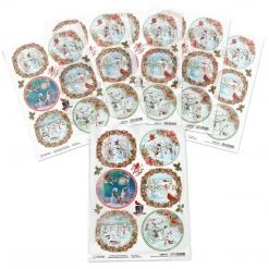 Northern Lights Medallions - A4 Rice Paper Northern Lights Ciao Bella Collection A4 Decoupage Rice Paper