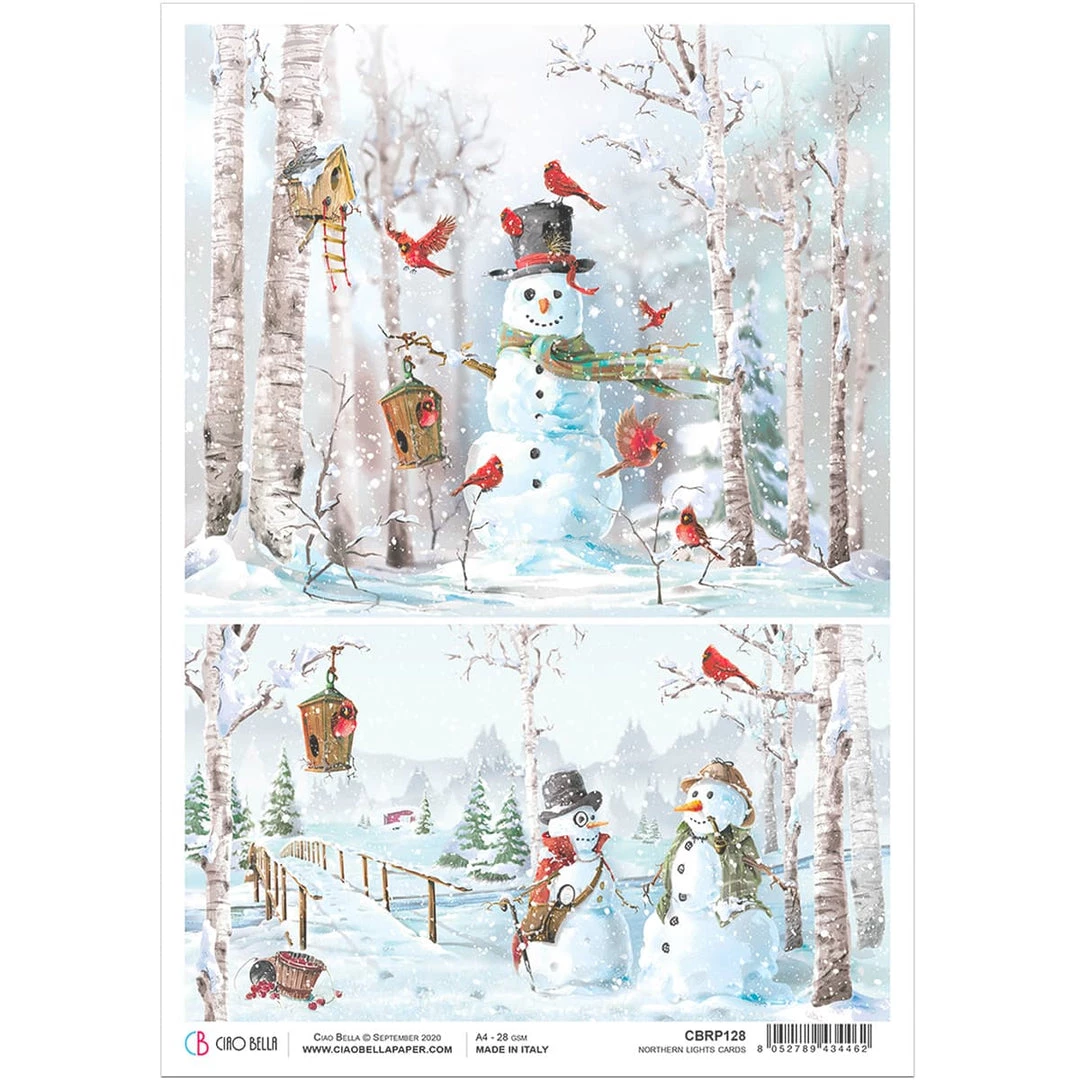 Northern Lights Cards - A4 Rice Paper Northern Lights Ciao Bella Collection A4 Decoupage Rice Paper 3 Northern Lights Cards - A4 Rice Paper Northern Lights Ciao Bella Collection A4 Decoupage Rice Paper