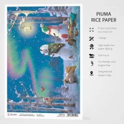 Northern Lights - A4 Rice Paper Northern Lights Ciao Bella Collection
